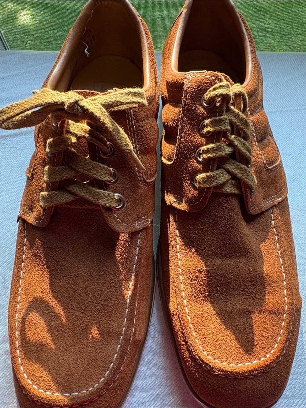 Iron Age Brown Suede Steel Toe Oxford Shoes Safety Utility Boho Gorpcore-10M